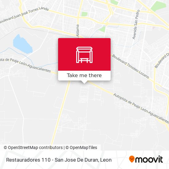 Mapa de Restauradores 110 - San Jose De Duran