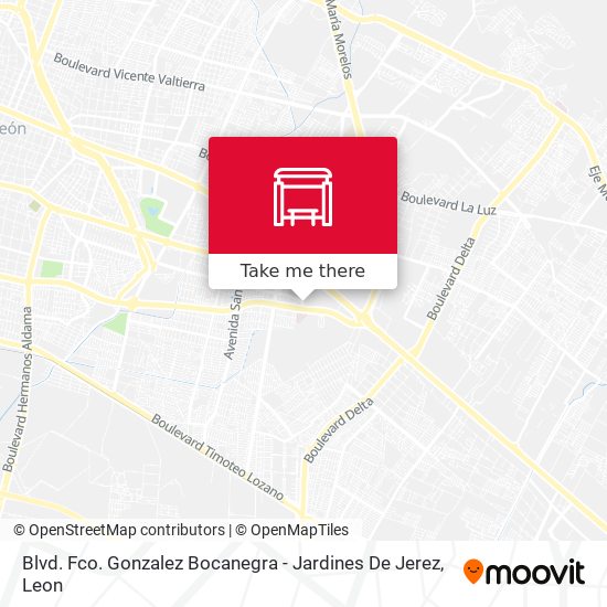 Mapa de Blvd. Fco. Gonzalez Bocanegra - Jardines De Jerez