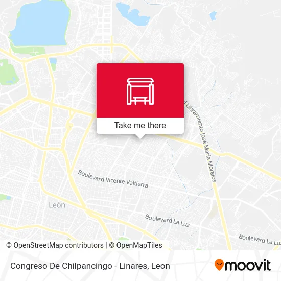 Congreso De Chilpancingo - Linares map