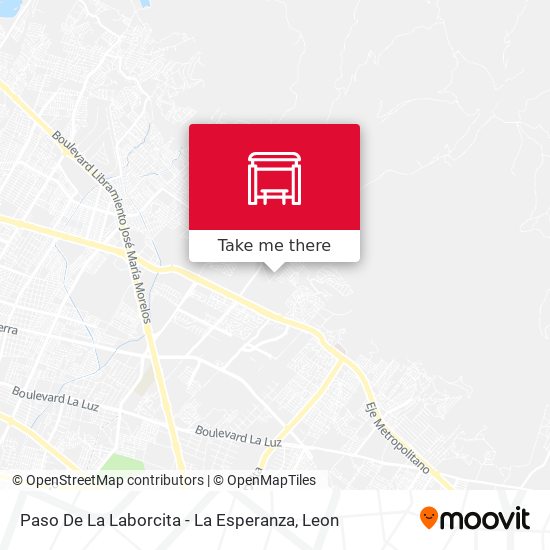 Paso De La Laborcita - La Esperanza map