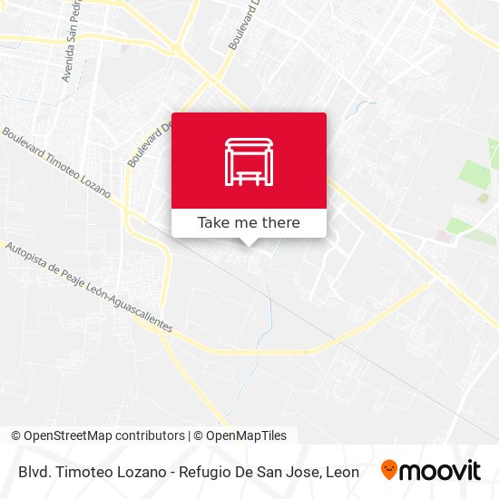 Mapa de Blvd. Timoteo Lozano - Refugio De San Jose