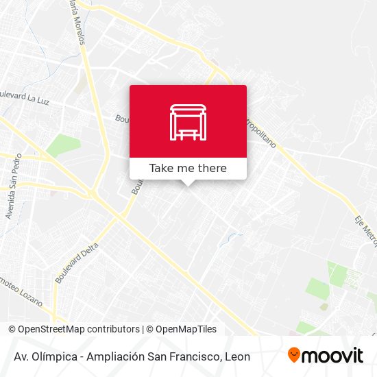 Mapa de Av. Olímpica - Ampliación San Francisco
