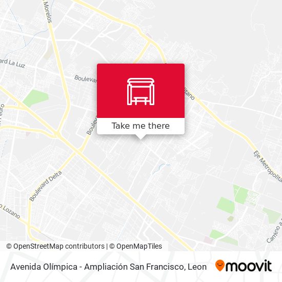 Mapa de Avenida Olímpica - Ampliación San Francisco