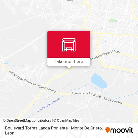 Boulevard Torres Landa Poniente - Monte De Cristo map