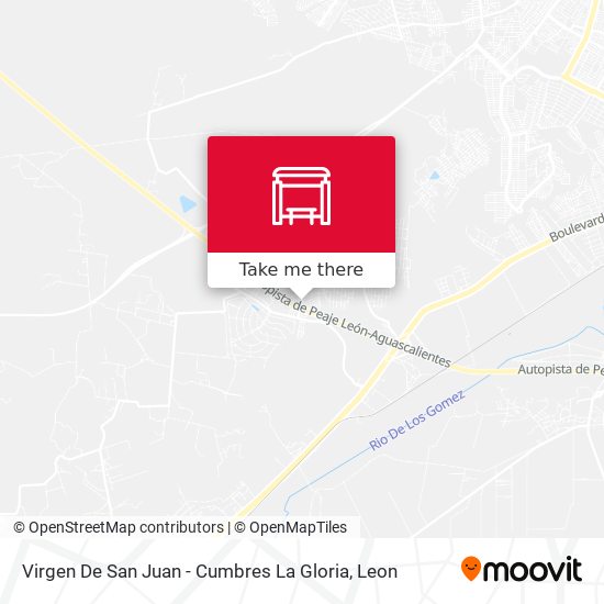 Mapa de Virgen De San Juan - Cumbres La Gloria