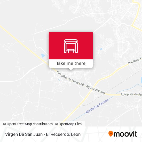 Virgen De San Juan - El Recuerdo map