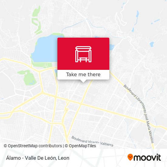 Álamo - Valle De León map