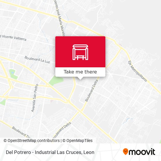 Mapa de Del Potrero - Industrial Las Cruces