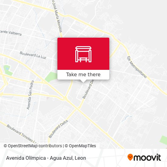 Avenida Olímpica - Agua Azul map