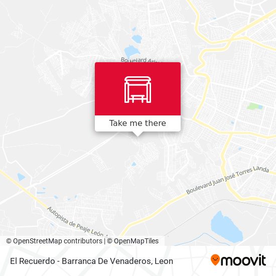 El Recuerdo - Barranca De Venaderos map