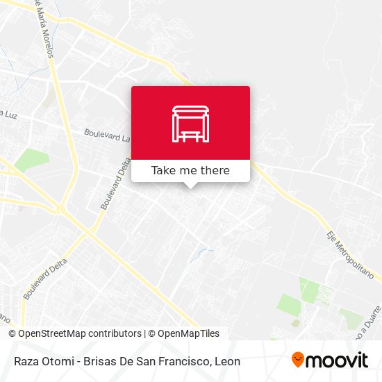 Raza Otomi - Brisas De San Francisco map