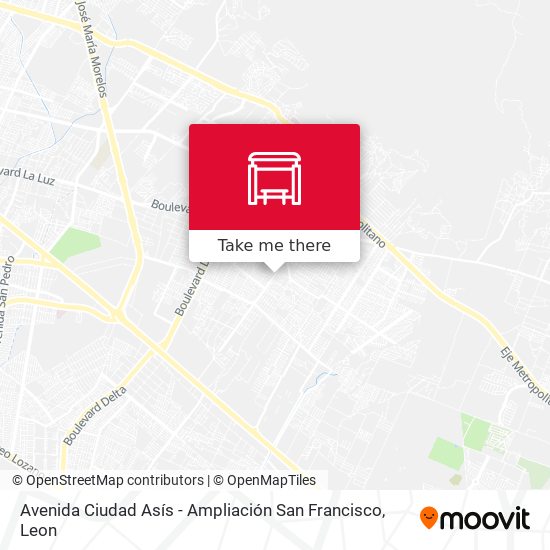 Avenida Ciudad Asís - Ampliación San Francisco map