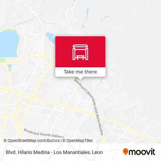 Blvd. Hilario Medina - Los Manantiales map