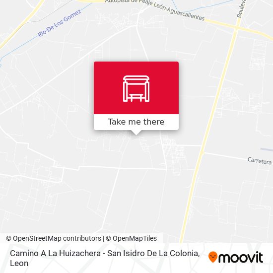 Camino A La Huizachera - San Isidro De La Colonia map