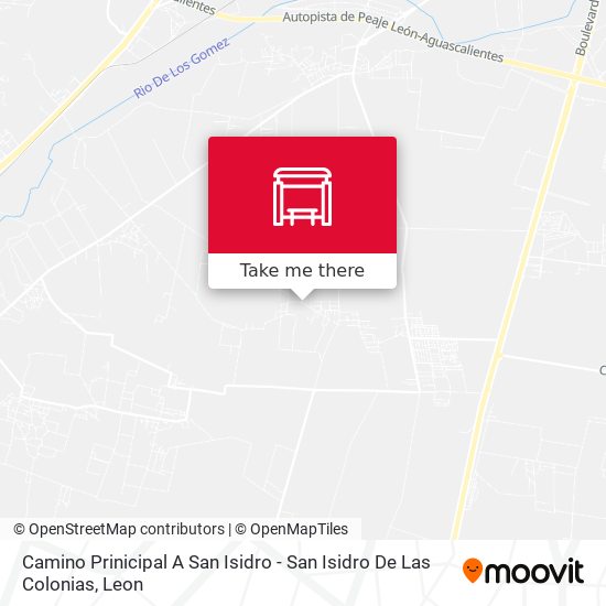 Camino Prinicipal A San Isidro - San Isidro De Las Colonias map