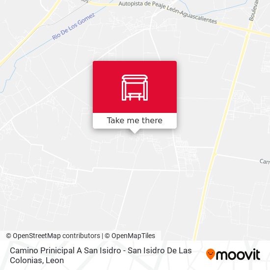 Camino Prinicipal A San Isidro - San Isidro De Las Colonias map