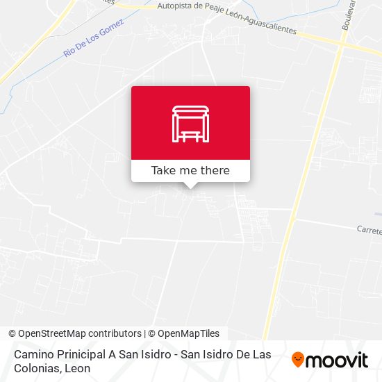 Camino Prinicipal A San Isidro - San Isidro De Las Colonias map