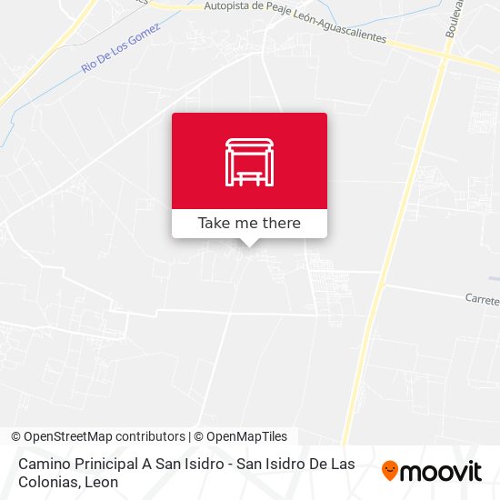 Camino Prinicipal A San Isidro - San Isidro De Las Colonias map
