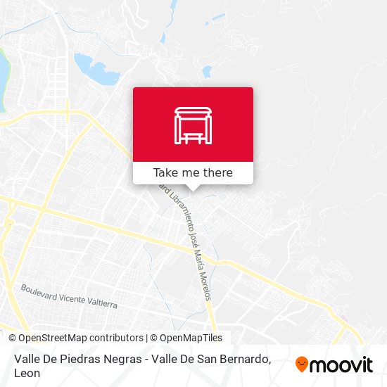 Valle De Piedras Negras - Valle De San Bernardo map