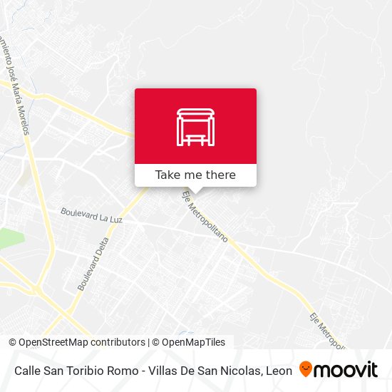 Mapa de Calle San Toribio Romo - Villas De San Nicolas