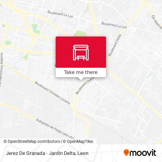 Jerez De Granada - Jardín Delta map