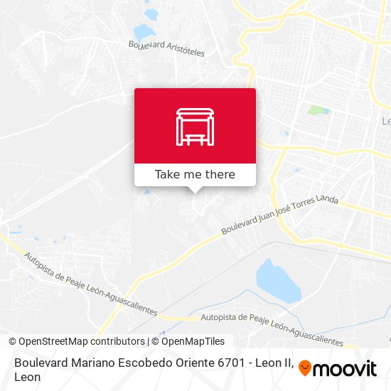 Boulevard Mariano Escobedo Oriente 6701 - Leon II map