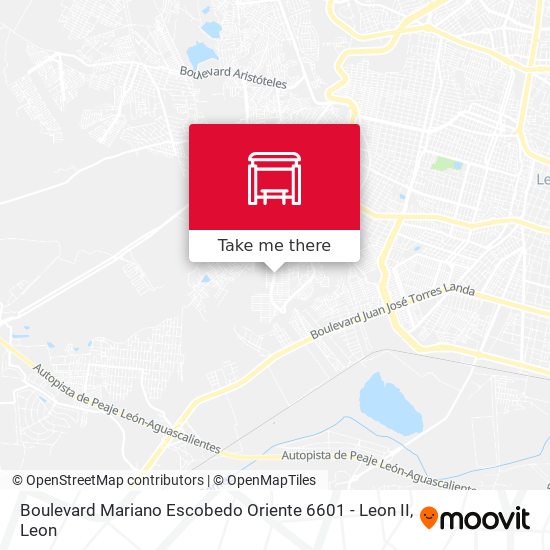 Boulevard Mariano Escobedo Oriente 6601 - Leon II map