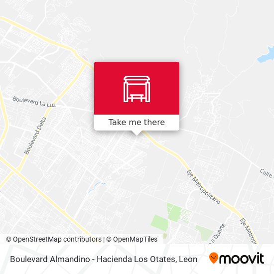 Mapa de Boulevard Almandino - Hacienda Los Otates