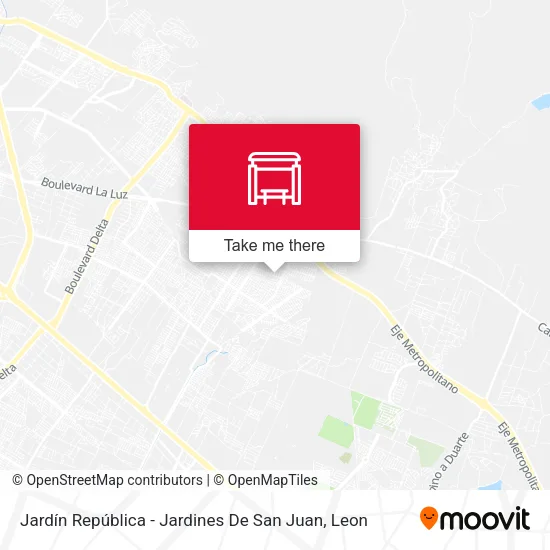 Mapa de Jardín República - Jardines De San Juan