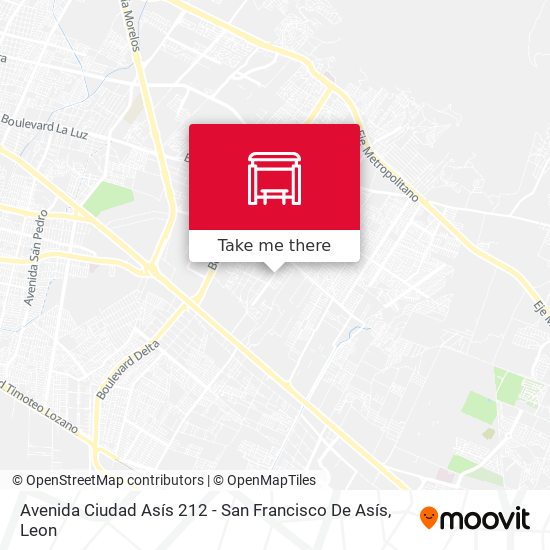 Mapa de Avenida Ciudad Asís 212 - San Francisco De Asís