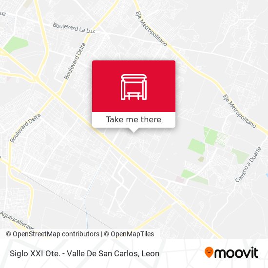 Mapa de Siglo XXI Ote. - Valle De San Carlos