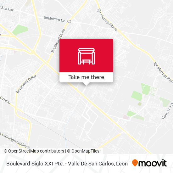 Boulevard Siglo XXI Pte. - Valle De San Carlos map