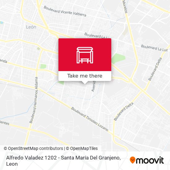 Mapa de Alfredo Valadez 1202 - Santa María Del Granjeno