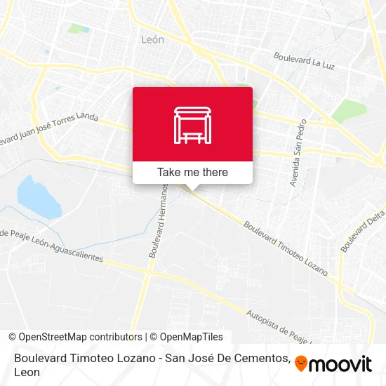 Mapa de Boulevard Timoteo Lozano - San José De Cementos