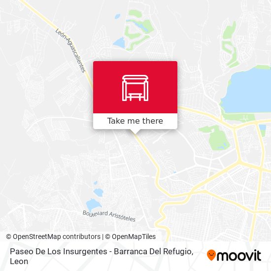 Paseo De Los Insurgentes - Barranca Del Refugio map