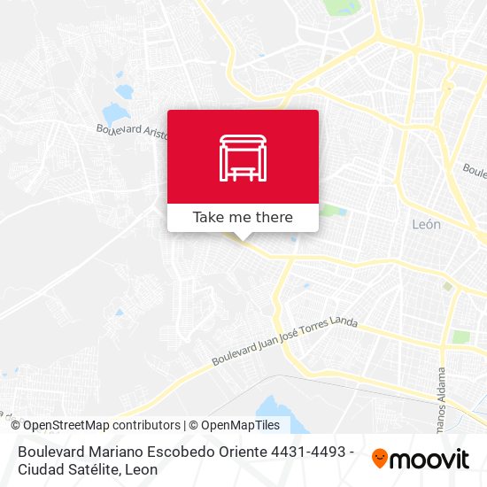 Mapa de Boulevard Mariano Escobedo Oriente 4431-4493 - Ciudad Satélite
