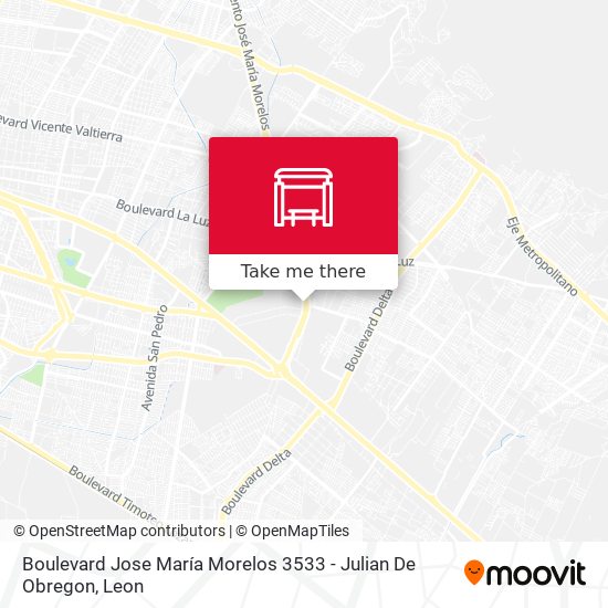 Mapa de Boulevard Jose María Morelos  3533 - Julian De Obregon