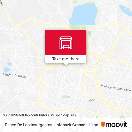 Paseo De Los Insurgentes - Infonavit Granada map