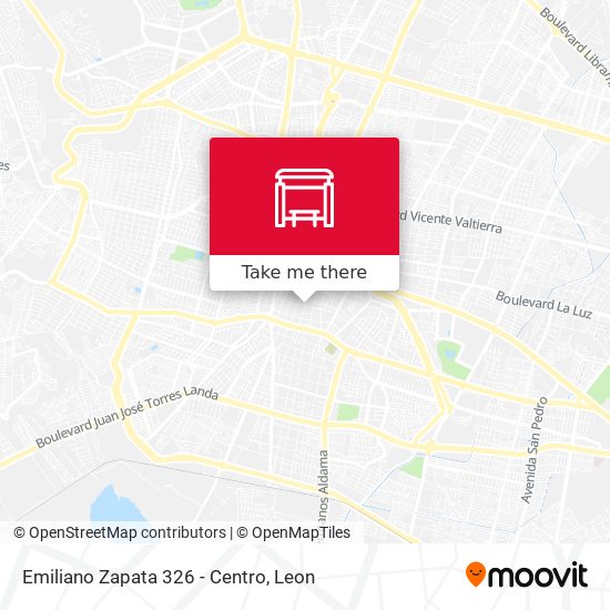 Mapa de Emiliano Zapata 326 - Centro