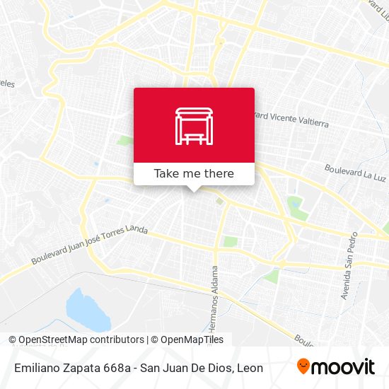 Emiliano Zapata 668a - San Juan De Dios map