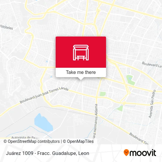 Mapa de Juárez 1009 - Fracc. Guadalupe