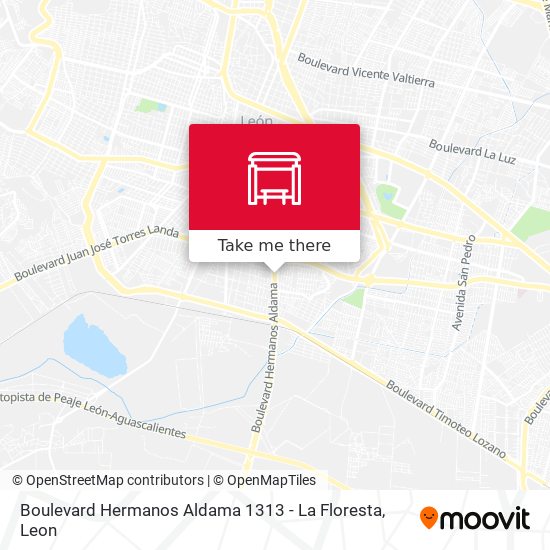 Mapa de Boulevard Hermanos Aldama 1313 - La Floresta