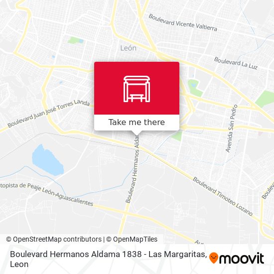 Mapa de Boulevard Hermanos Aldama 1838 - Las Margaritas