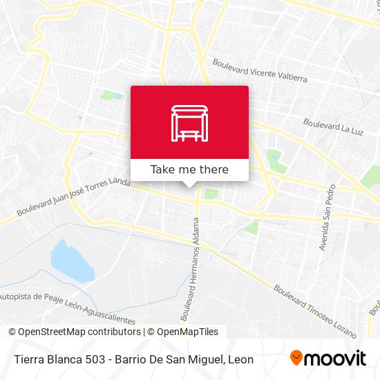 Mapa de Tierra Blanca 503 - Barrio De San Miguel