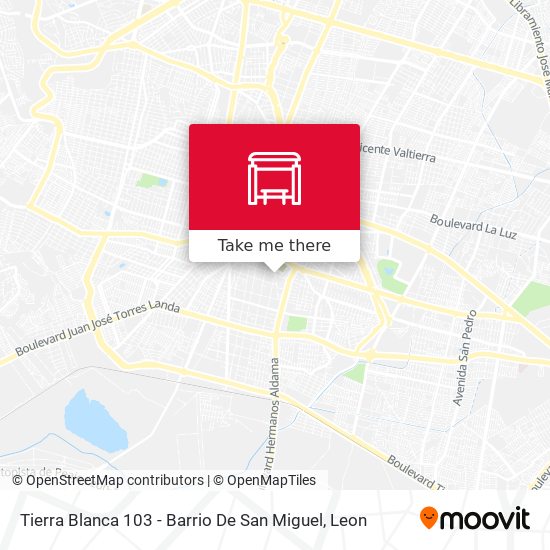 Mapa de Tierra Blanca 103 - Barrio De San Miguel