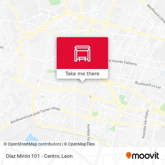 Díaz Mirón 101 - Centro map