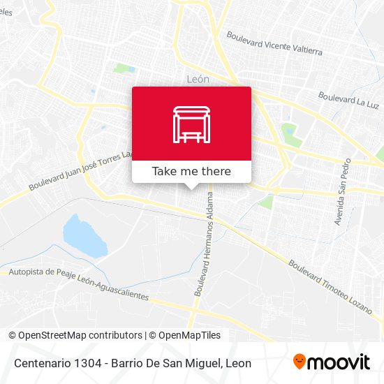 Mapa de Centenario 1304 - Barrio De San Miguel
