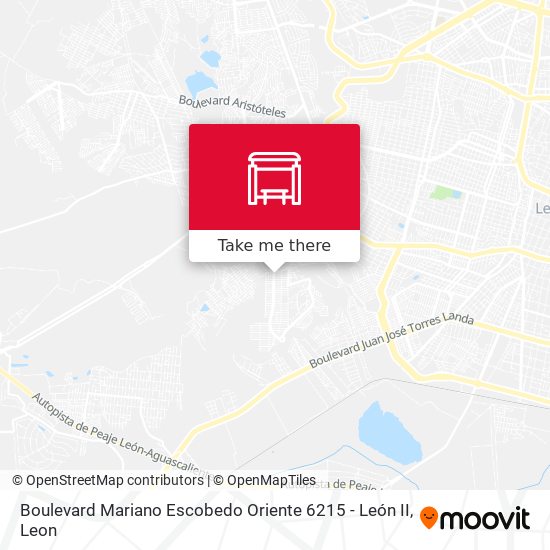 Boulevard Mariano Escobedo Oriente 6215 - León II map
