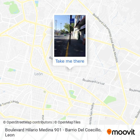 Mapa de Boulevard Hilario Medina 901 - Barrio Del Coecillo