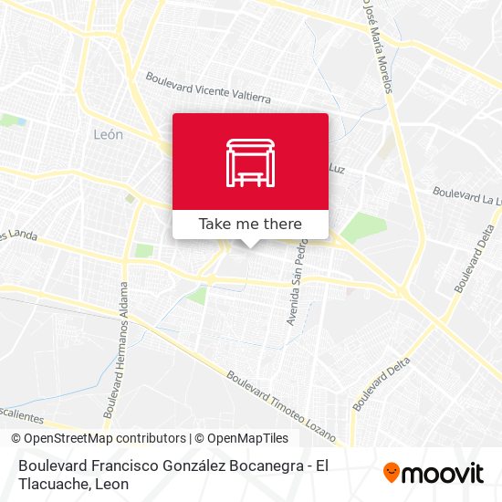 Boulevard Francisco González Bocanegra - El Tlacuache map